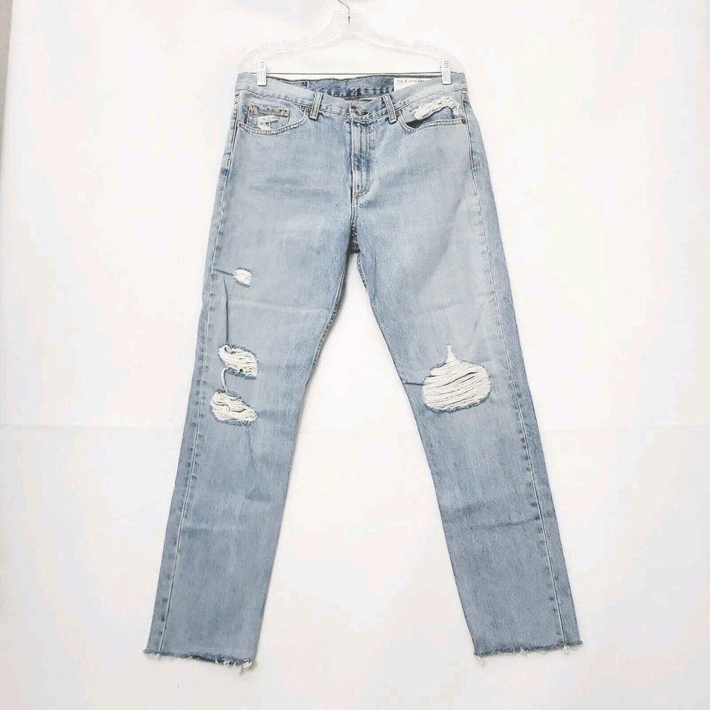 Rag & Bone Womens Union Pool Marilyn Distressed Jeans‎ W1718K165UNI Size 31